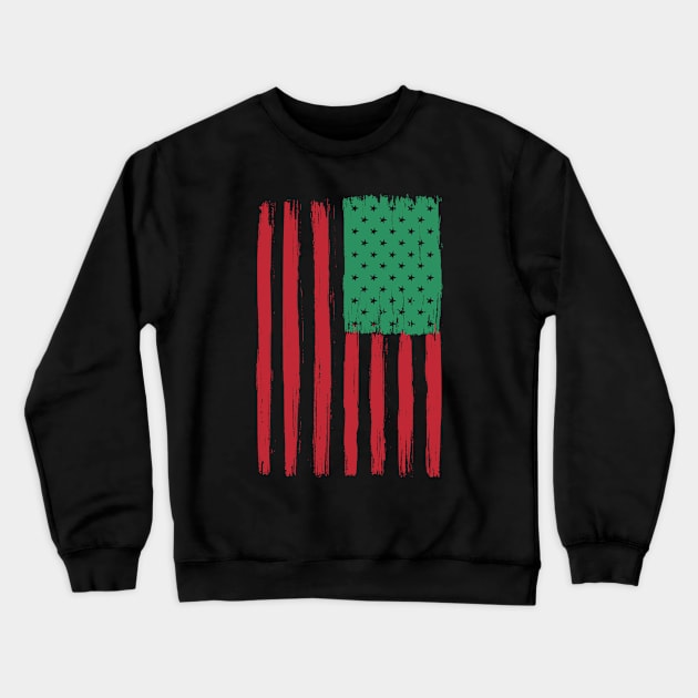 Distressed Juneteenth Flag Crewneck Sweatshirt by AraichTees